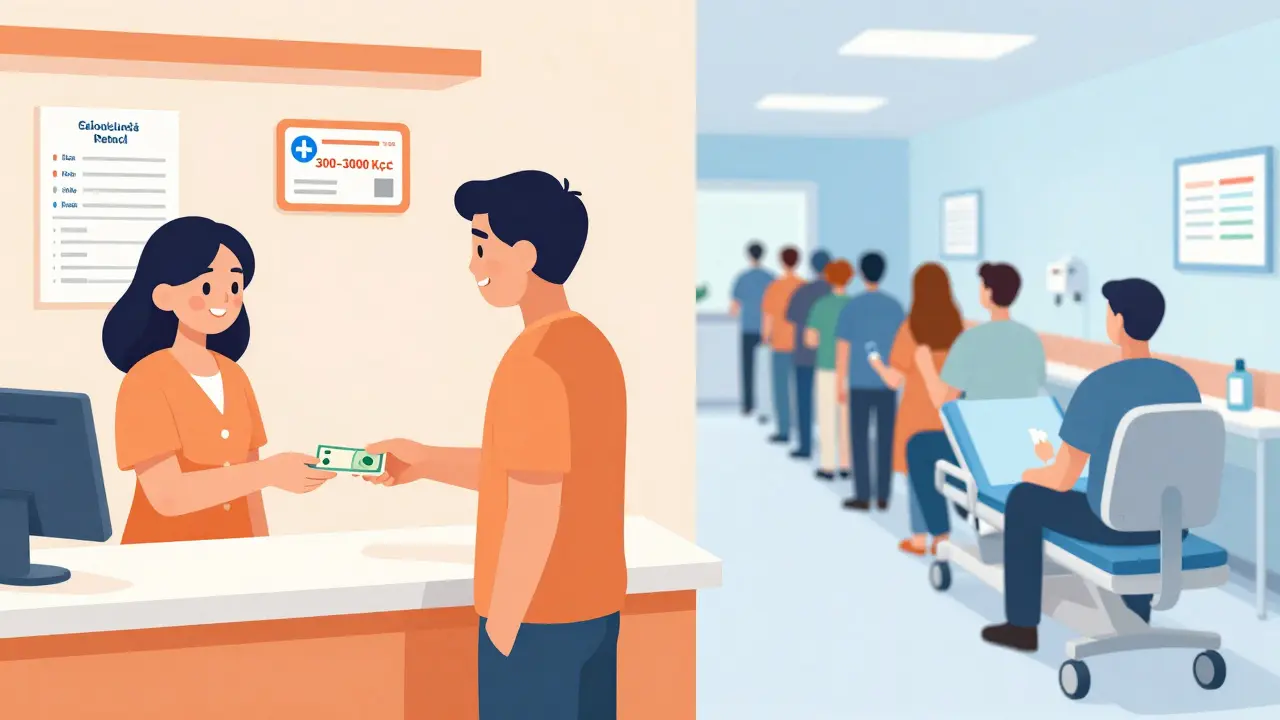 Porovnání soukromé a veřejné zubní pohotovosti v Praze.