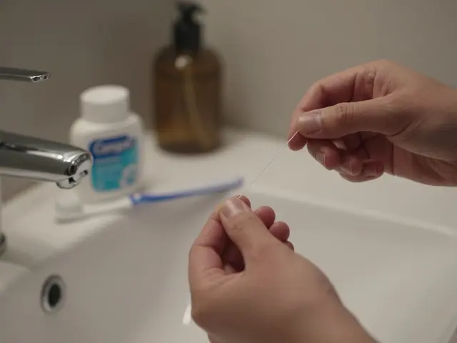 Jak si čistit zuby zubní nití správně - krok za krokem