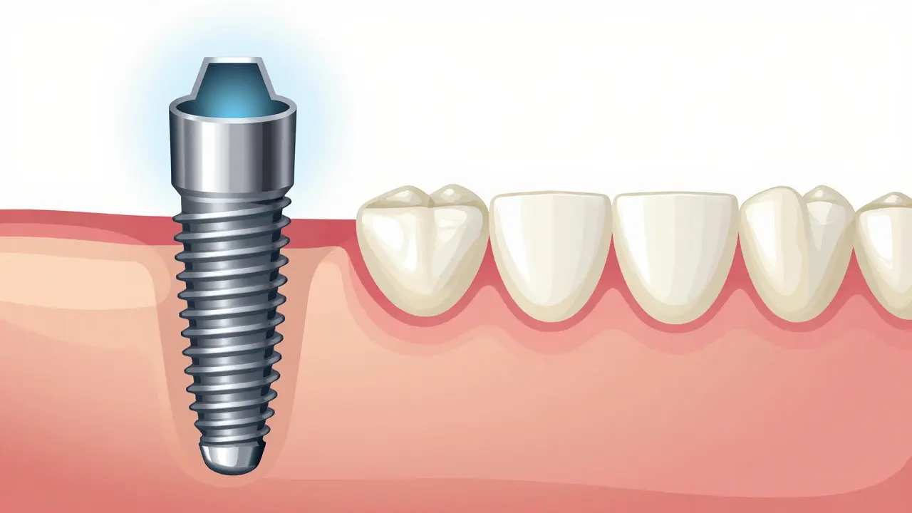 Konceptuální srovnání zubního implantátu a mostu s důrazem na zdraví sousedních zubů