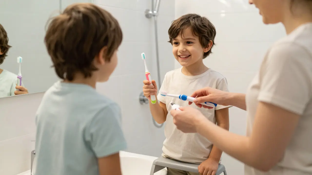 Výhody sonického kartáčku pro děti: Proč přejít od ručního čištění