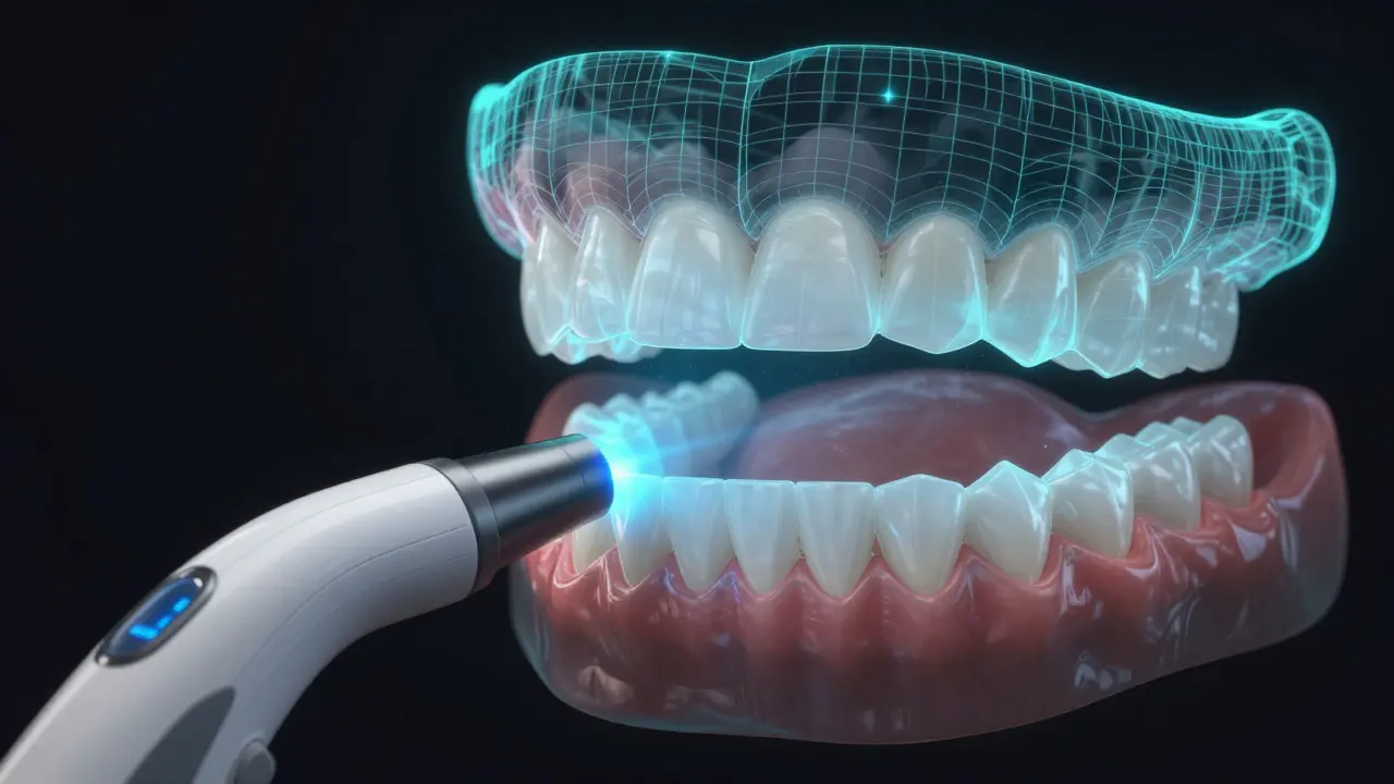 Digitální skenování zubů pro plánování úsměvu pomocí 3D modelu